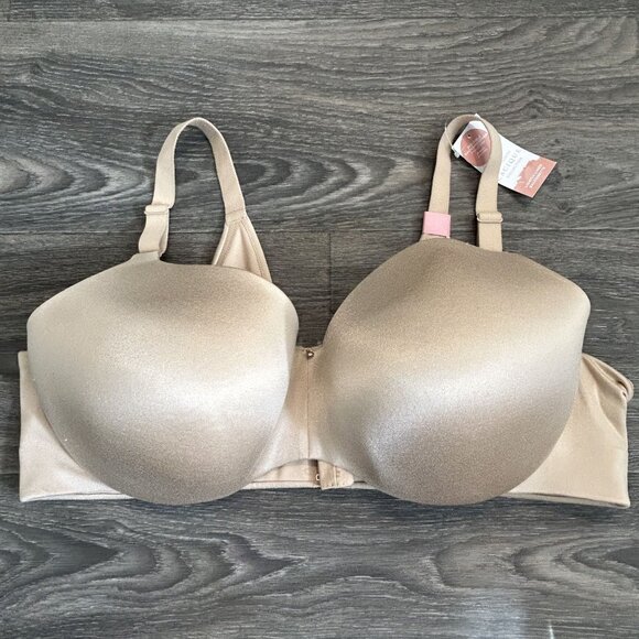 NEW Cacique Lightly Lined Balconette Bra 46DD Back Smoothing Satin Underwire - Picture 3 of 11